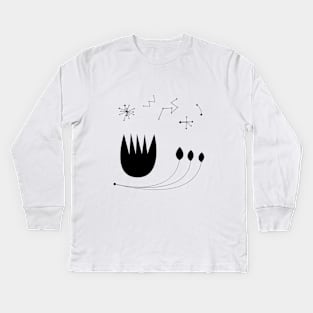 Flowers and stars Kids Long Sleeve T-Shirt